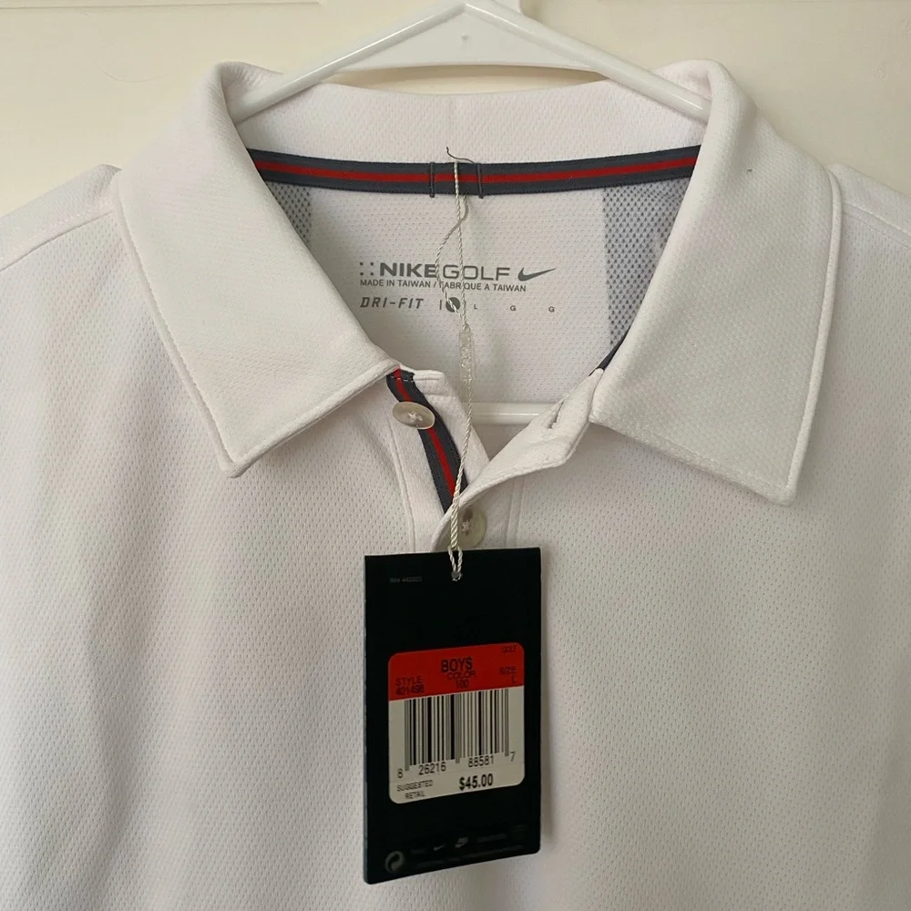 NWT Nike White Golf Polo
